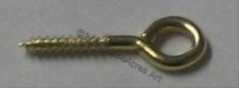 Screw Eye Brass Plated 214