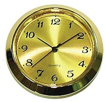 Gold Arabic 2 Inch (50mm) Clock Fit Up Inserts