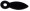 1 Inch Flat Spear Turn Button Black Plated