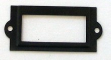 Card Holder 1x1-5/8 Black Plated
