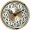3-1/2 (90mm) White Fancy Arabic Clock Insert/Fit Up