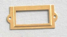 Card Holder 1x1-5/8 Brass Plated