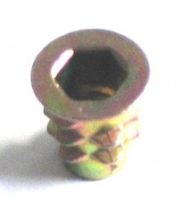 M8 8mm DIE CAST ZINC ALLOY FLANGED HEXDRIVE THREAD INSERT