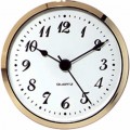 2-3/4 White face Arabic Clock Fit Up