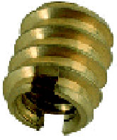 1/4-20 Brass Threaded Insert Small Diameter