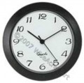 White face arabic Matte Black Bezel 1-7/16 (36mm) Clock Fit-Up Insert