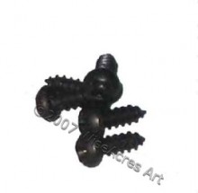 #2 1/4 inch Black Coated Phillips Round Head Screws