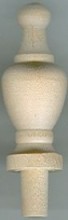 Hardwood Finials 2 7/8 H X 15/16 D