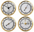 2 3/4 (72MM) White Face Clock & Weather Insert/Fit Up