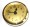 2-1/4 Inch (59mm) Gold Face Arabic