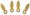 1 Inch Flat Spear Turn Button Brass Plated