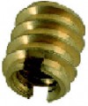 1/4-20 Brass Threaded Insert Small Diameter