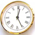 4 Inch White Face Roman Clock Insert/Fit Up