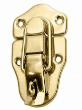Drawbolt Latch w/Lock Brass Plated