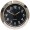 Black 1 7/16" (36mm) "Shower Proof" Miniature Quartz Clock Fit-ups