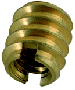 6-32 Brass Threaded Insert SMALL EXTERIOR