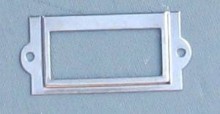 Card Holder 1x1-5/8 Nickel Plated