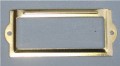 Brass 3 1/2 x 1 1/2 card/label holder