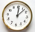 4 Inch White Face Arabic Clock Insert/Fit Up