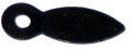 1 Inch Flat Spear Turn Button Black Plated