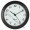 White face arabic Matte Black Bezel 1-7/16 (36mm) Clock Fit-Up Insert