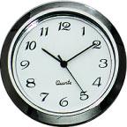 Gun Metal Arabic 1-7/16 (36mm) Clock Fit-Up Insert