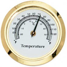 1 7/16" (36mm) White Mini Thermometer Insert/Fit Up